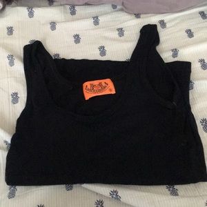 Black tank top